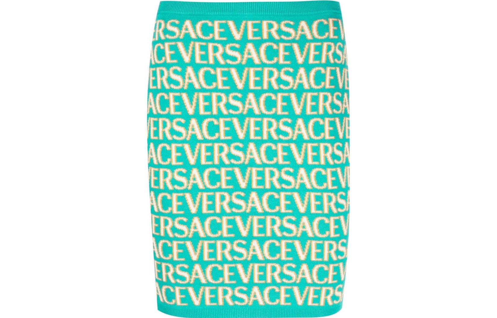 Мини-юбка Allover Logo Jacquard Knitted VERSACE, зеленый
Мини-юбка Allover Logo Jacquard Knitted VERSACE, зеленый