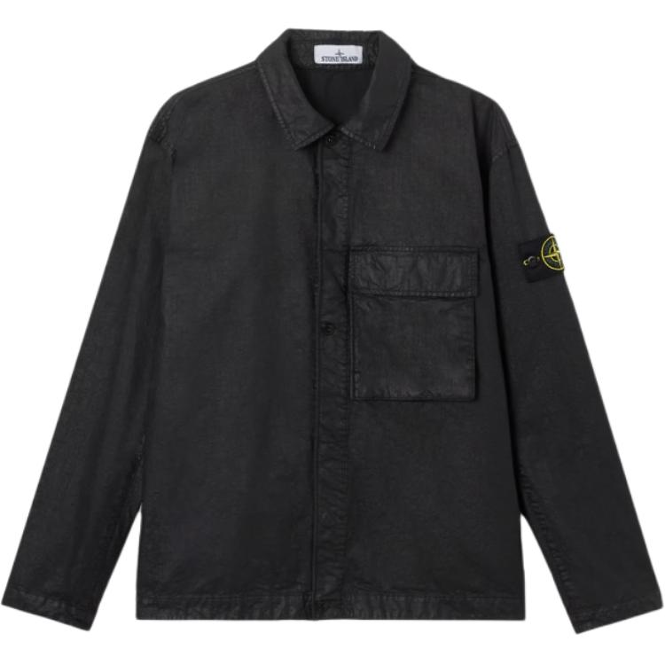 Рубашка с клапаном на кармане STONE ISLAND, черный
Рубашка с клапаном на кармане STONE ISLAND, черный