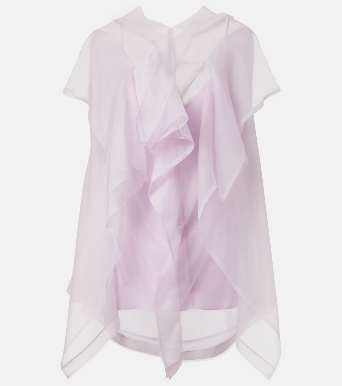 Топ из шелковой органзы с оборками Santana Khaite, Peony
Топ из шелковой органзы с оборками Santana Khaite, Peony