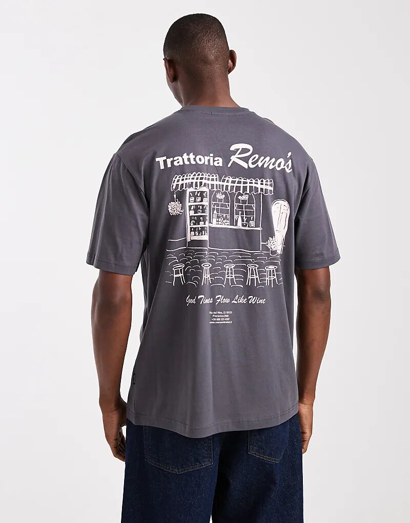 Футболка свободного кроя ONLY & SONS с принтом Ремо на спине в угольном цвете
Футболка свободного кроя ONLY & SONS с принтом Ремо на спине в угольном цвете