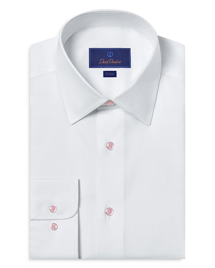 Суперфайн классическая рубашка из твила David Donahue, белый
Суперфайн классическая рубашка из твила David Donahue, белый