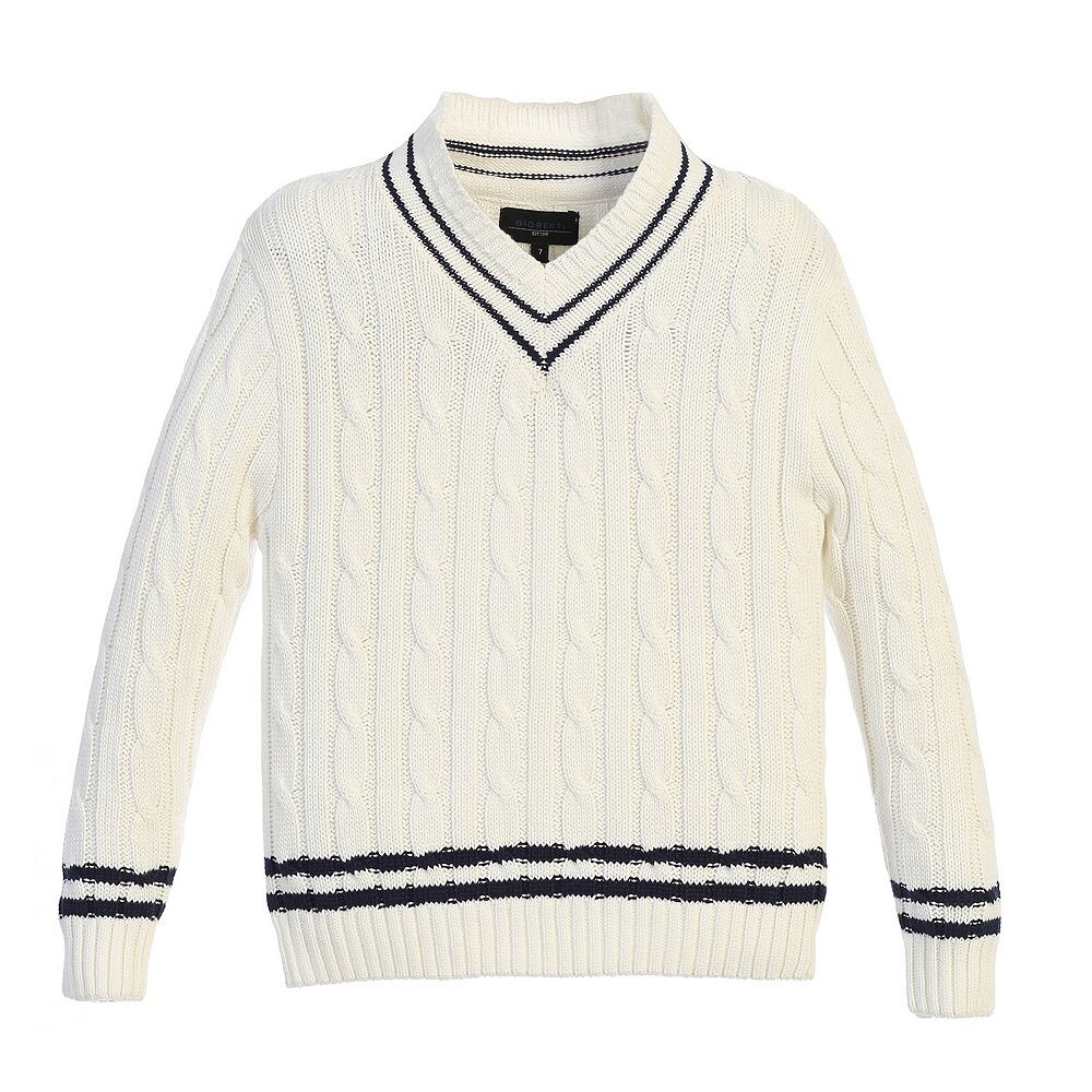 Детский свитер вязанной вязки Gioberti из 100% хлопка с v-образным вырезом, кремовый
Детский свитер вязанной вязки Gioberti из 100% хлопка с v-образным вырезом, кремовый