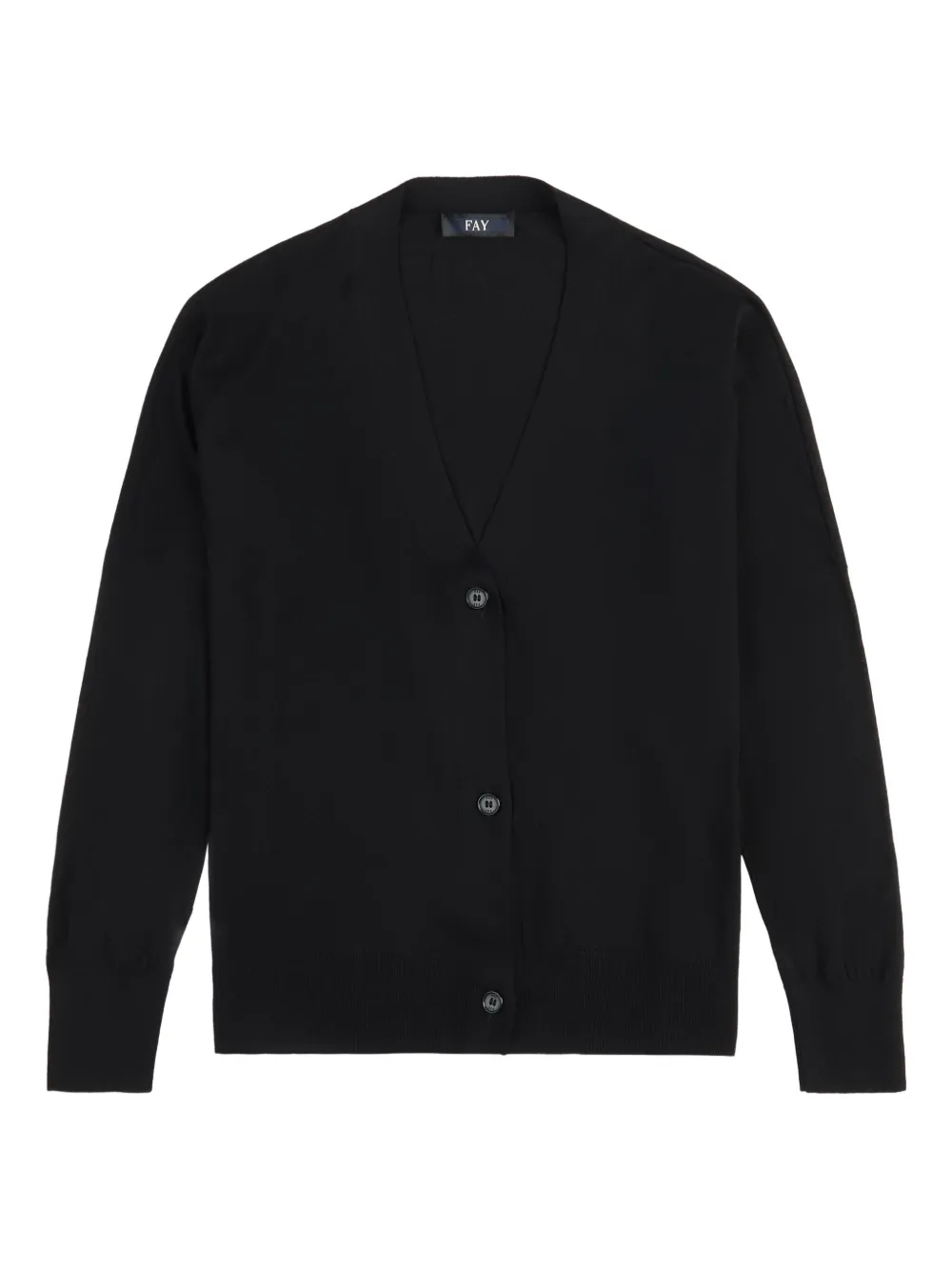 Кардиган с V-образным вырезом Fay, черный
Кардиган с V-образным вырезом Fay, черный