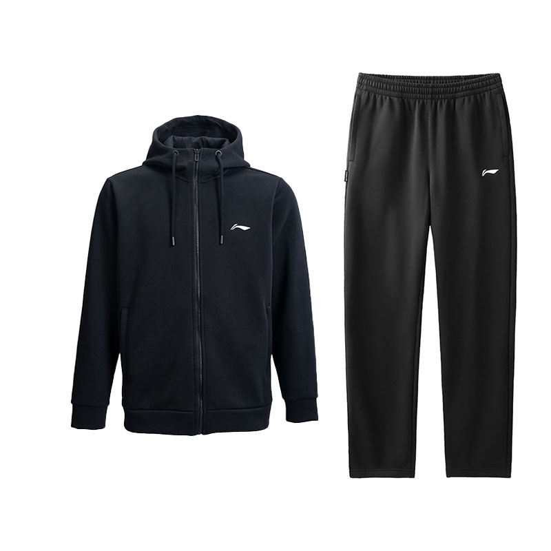 Комплект из двух предметов: толстовка и свитшот Li Ning для мужчин., черный top+черный pants
Комплект из двух предметов: толстовка и свитшот Li Ning для мужчин., черный top+черный pants