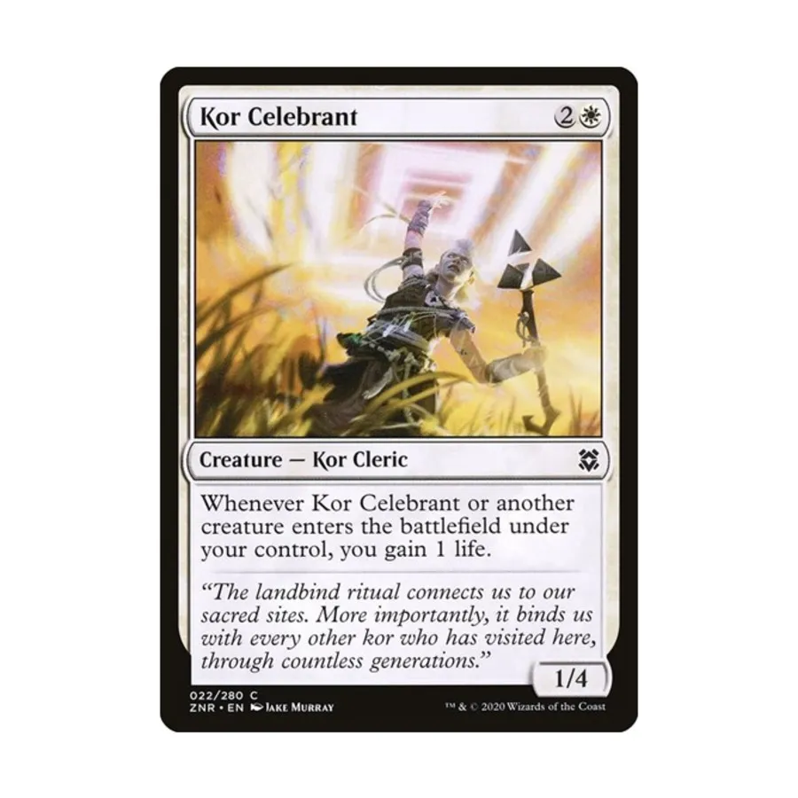 CCG Кор Селебрант (К), MTG - Zendikar Rising 
CCG Кор Селебрант (К), MTG - Zendikar Rising