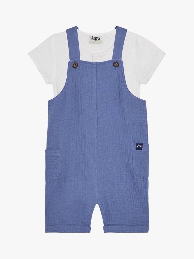 Комплект детского хлопчатобумажного боди и комбинезона JoJo Maman Bébé, синий
Комплект детского хлопчатобумажного боди и комбинезона JoJo Maman Bébé, синий