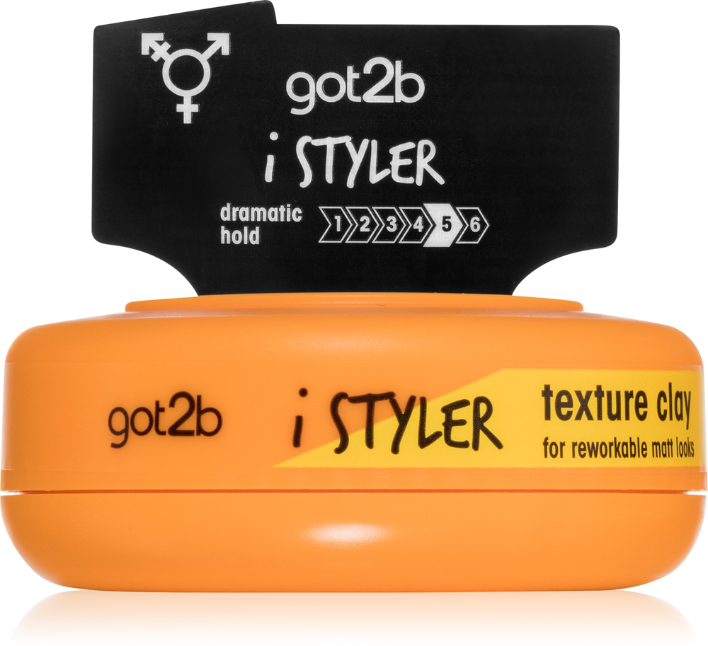 Текстурирующая матовая глина для волос Istyler Got2B, 75 мл
Текстурирующая матовая глина для волос Istyler Got2B, 75 мл