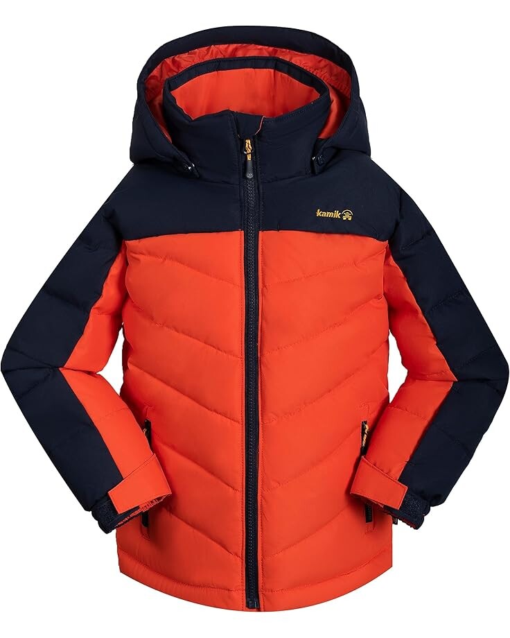 Куртка Kamik Kids Anakin Synthetic Down Jacket, цвет Cayenne/Midnight 
Куртка Kamik Kids Anakin Synthetic Down Jacket, цвет Cayenne/Midnight