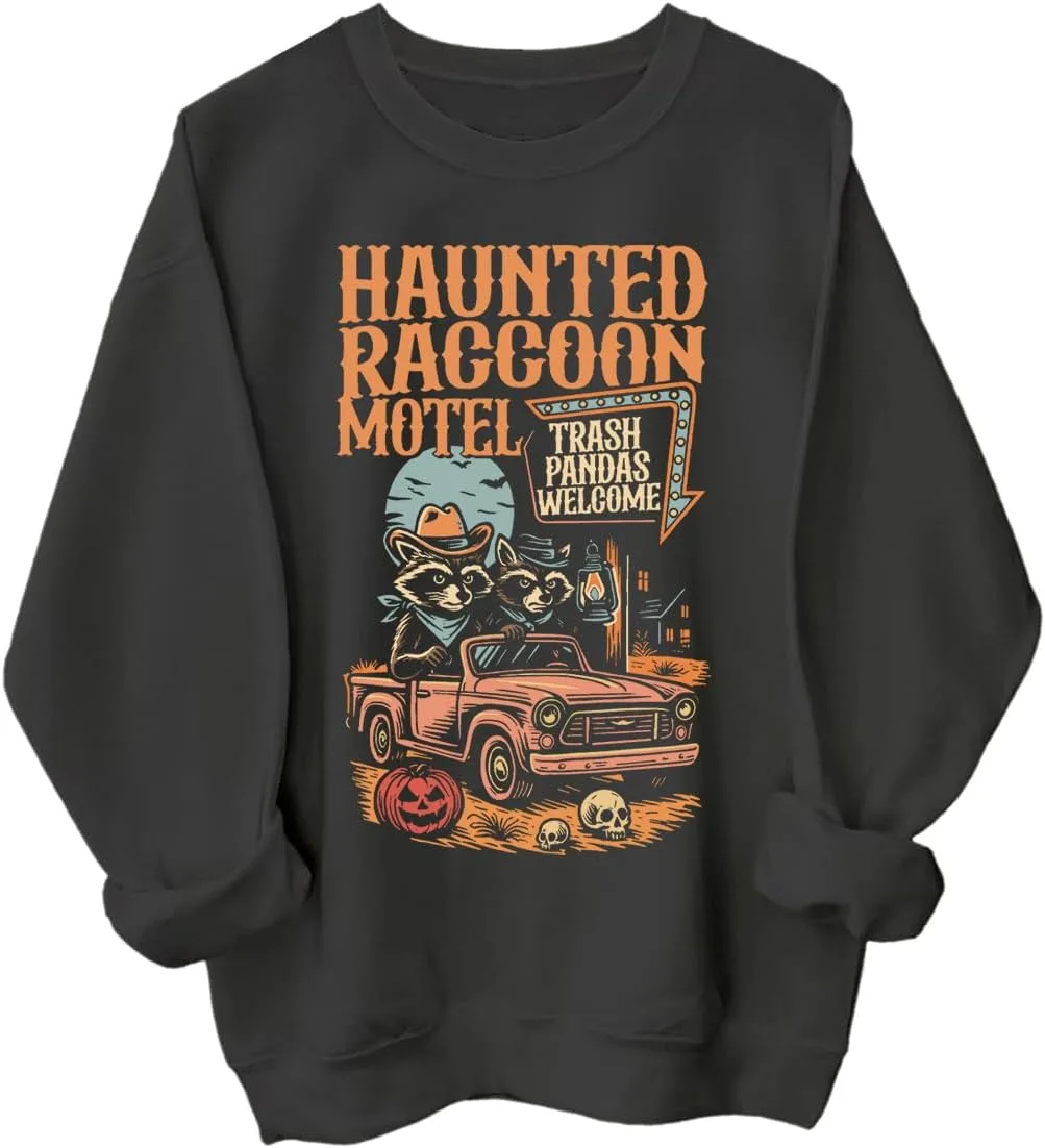 Толстовка с принтом Haunted Raccoon Motel
Толстовка с принтом Haunted Raccoon Motel