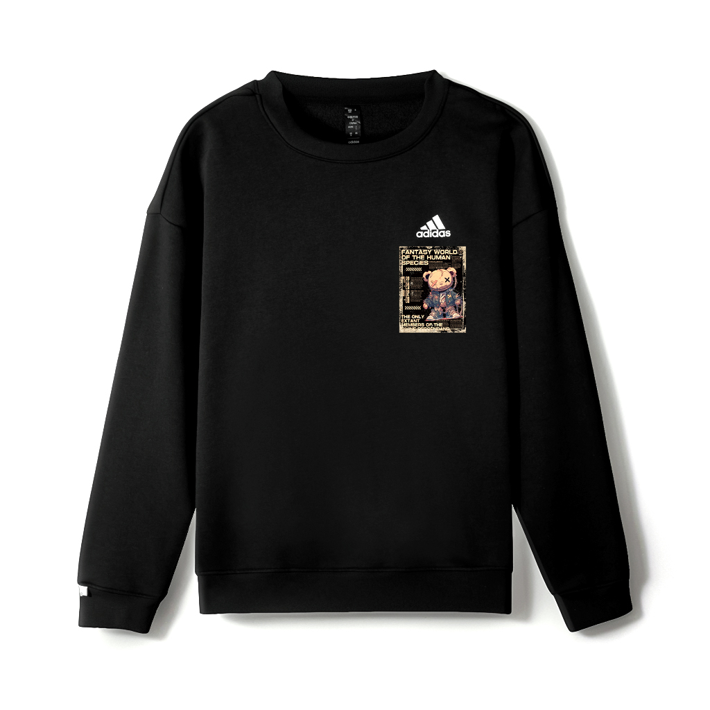 Свитшот Unisex с 3 полосками Adidas, черный
Свитшот Unisex с 3 полосками Adidas, черный