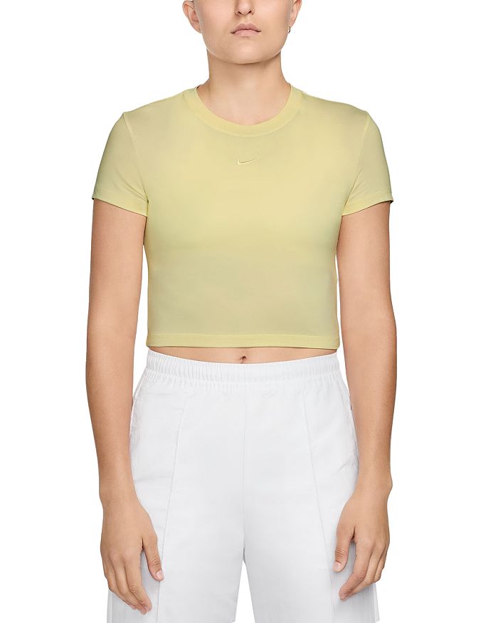 Расслабленная укороченная футболка Nike, желтый
Расслабленная укороченная футболка Nike, желтый