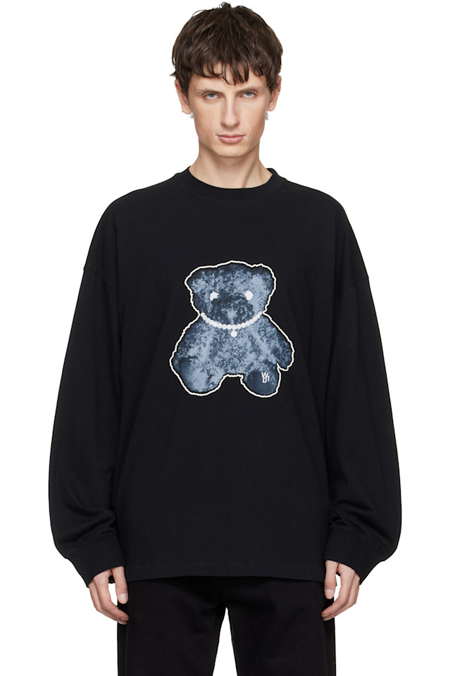 Футболка с длинным рукавом и жемчужным ожерельем We11Done, черный
Футболка с длинным рукавом и жемчужным ожерельем We11Done, черный