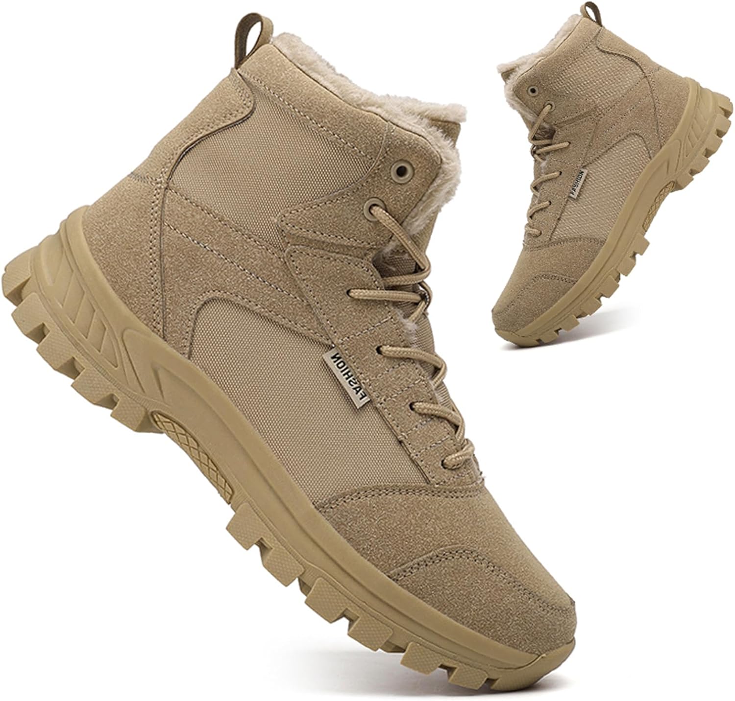 Мужские средние ботинки с шнуровкой и меховой подкладкой, тактические военные, из замши и кожи, легкие, с нескользящей подошвой, водонепроницаемые, для походов на открытом воздухе Tengfeifly, хаки
Мужские средние ботинки с шнуровкой и меховой подкладкой, тактические военные, из замши и кожи, легкие, с нескользящей подошвой, водонепроницаемые, для походов на открытом воздухе Tengfeifly, хаки