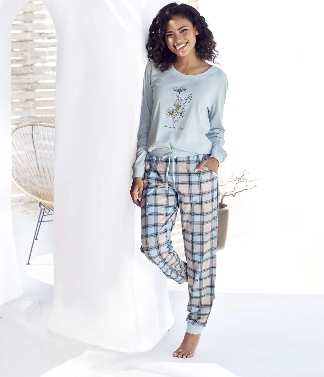 Пижама Vivance Dreams (2 шт.), с принтом спереди, голубой
Пижама Vivance Dreams (2 шт.), с принтом спереди, голубой