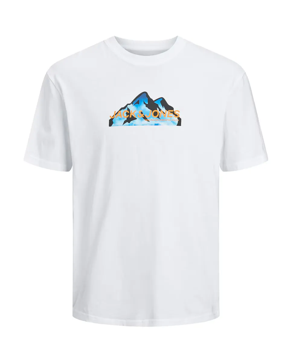 Мужская футболка с короткими рукавами, круглым вырезом и принтом спереди Jack & Jones, белый
Мужская футболка с короткими рукавами, круглым вырезом и принтом спереди Jack & Jones, белый