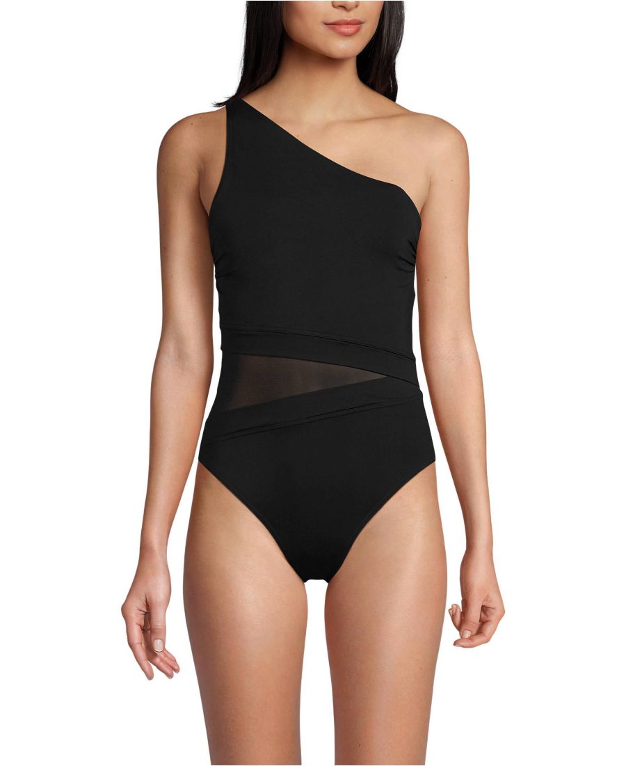 Женский слитный купальник с сетчатыми вставками, устойчивый к хлору, с эффектом разглаживания и утягивания, с высоким вырезом для ног и одним плечом Lands' End, Black, Черный, Женский слитный купальник с сетчатыми вставками, устойчивый к хлору, с эффектом
Женский слитный купальник с сетчатыми вставками, устойчивый к хлору, с эффектом разглаживания и утягивания, с высоким вырезом для ног и одним плечом Lands' End, Black, Черный, Женский слитный купальник с сетчатыми вставками, устойчивый к хлору, с эффектом