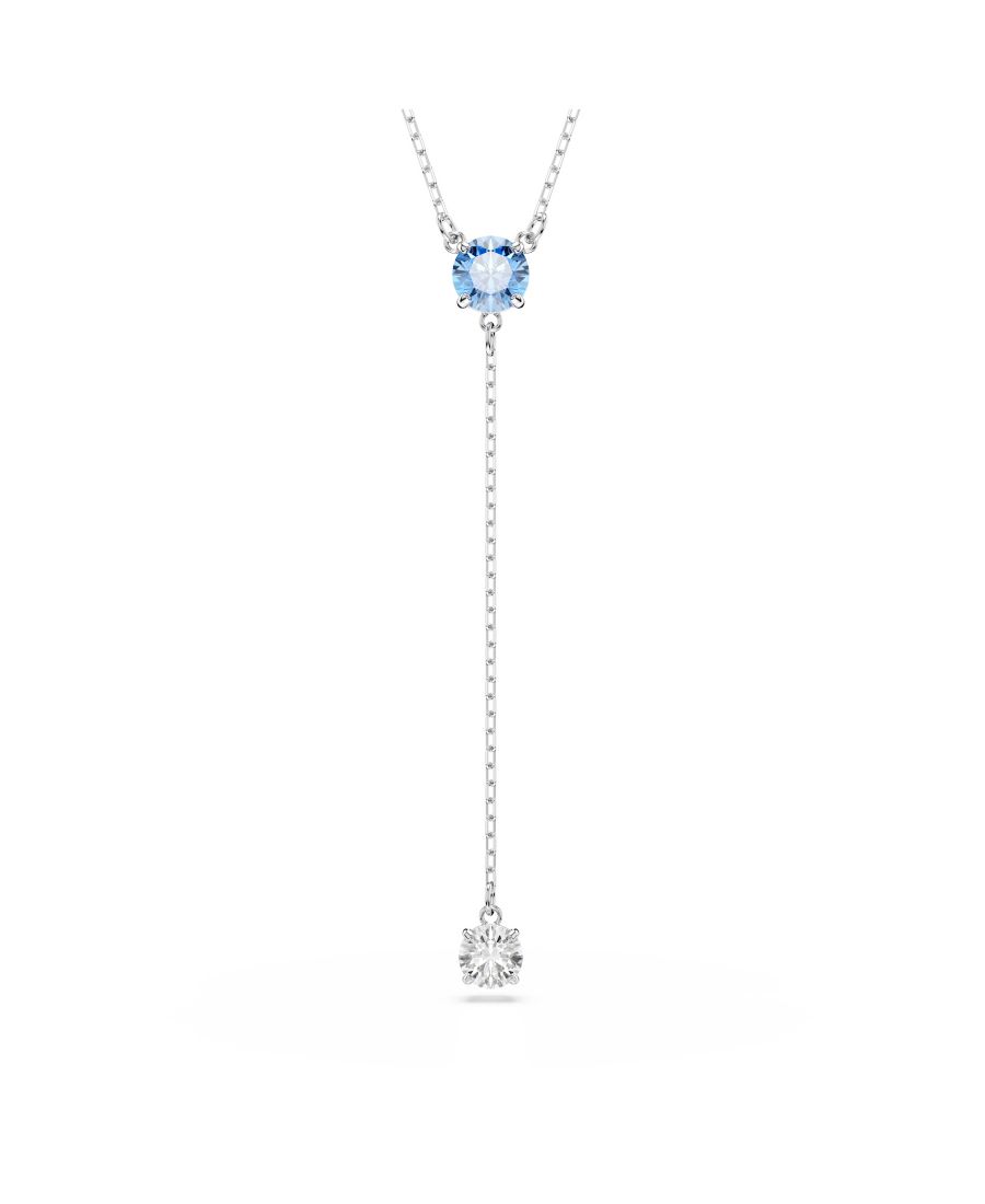 Колье Stilla Attract с родиевым покрытием в форме буквы Y Swarovski, Blue
Колье Stilla Attract с родиевым покрытием в форме буквы Y Swarovski, Blue