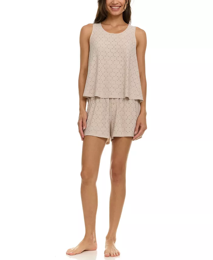 Женский пижамный комплект с люверсами Dulce Flora by Flora Nikrooz, коричневый/бежевый
Женский пижамный комплект с люверсами Dulce Flora by Flora Nikrooz, коричневый/бежевый