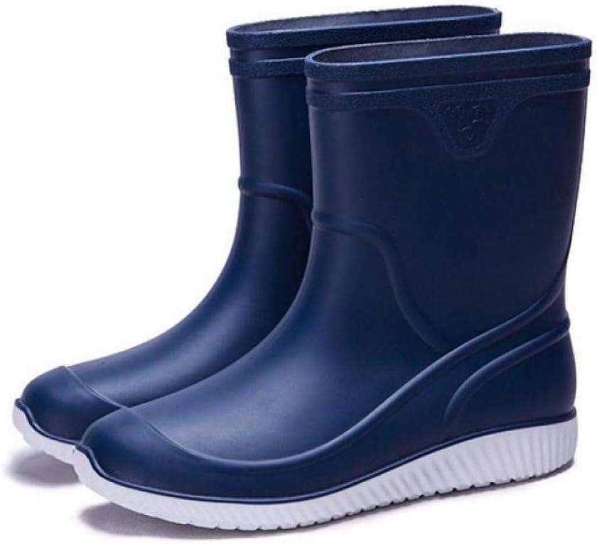 Мужские резиновые дождевые ботинки с легким надеванием, нескользящие, водонепроницаемые, короткие ботинки для дождя Laple, синий
Мужские резиновые дождевые ботинки с легким надеванием, нескользящие, водонепроницаемые, короткие ботинки для дождя Laple, синий
