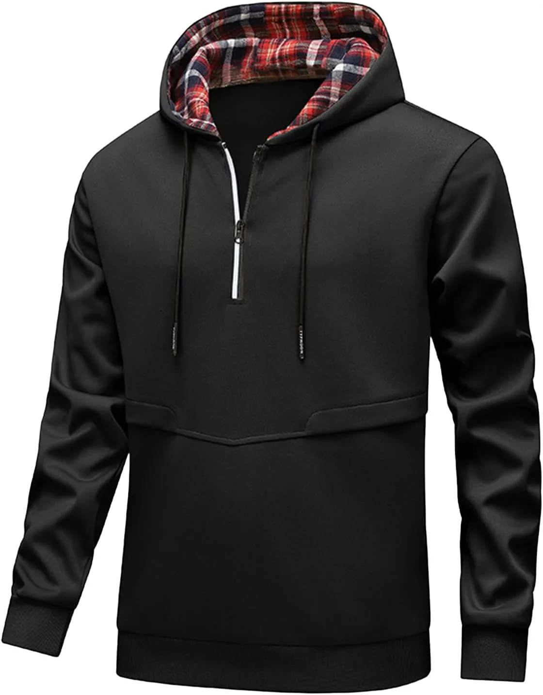 Толстовка Quarter Zip для мужчин, Plaid Patchwork, с капюшоном
Толстовка Quarter Zip для мужчин, Plaid Patchwork, с капюшоном