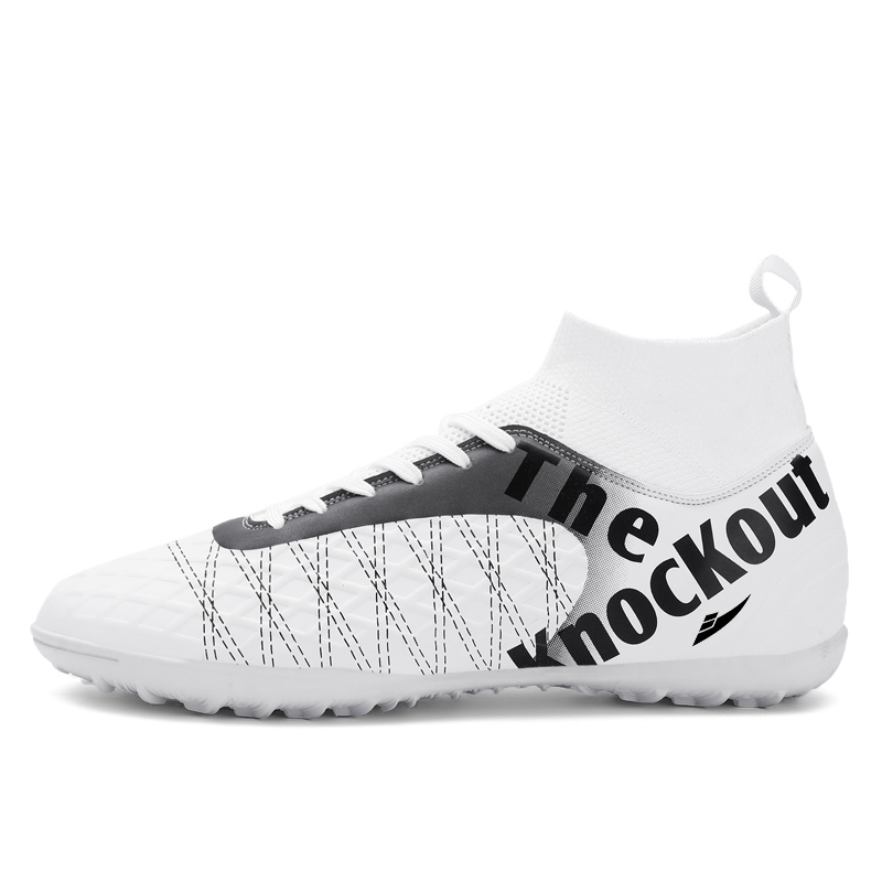 Kuding Футбольные бутсы унисекс с длинными резиновыми шипами TF и противоскользящим износостойким покрытием, белые для искусственного газона, цвет White Turf
Kuding Футбольные бутсы унисекс с длинными резиновыми шипами TF и противоскользящим износостойким покрытием, белые для искусственного газона, цвет White Turf