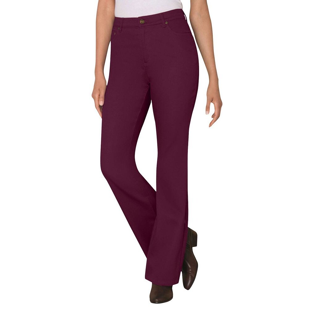 Женщина в женских эластичных джинсах больших размеров Bootcut Woman Within, цвет Deep Claret
Женщина в женских эластичных джинсах больших размеров Bootcut Woman Within, цвет Deep Claret