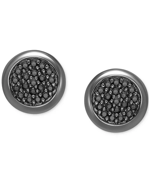 Мужские серьги-гвоздики с черными бриллиантами круглой формы (1/3 карата) из стерлингового серебра с черным родиевым покрытием Macy'S, black
Мужские серьги-гвоздики с черными бриллиантами круглой формы (1/3 карата) из стерлингового серебра с черным родиевым покрытием Macy'S, black