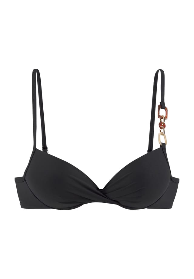 Верх бикини Yves на косточках с декоративными деталями Lascana, черный
Верх бикини Yves на косточках с декоративными деталями Lascana, черный