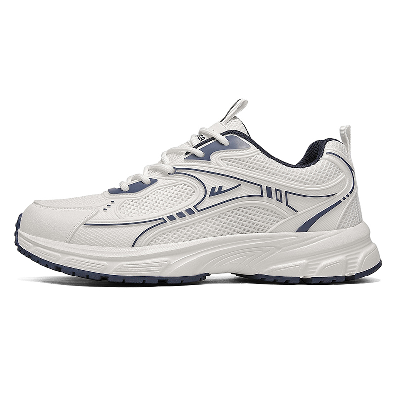 Нескользящие, износостойкие, дышащие кроссовки для бега по городу с низким верхом, мужские WARRIOR, Beige Blue 
Нескользящие, износостойкие, дышащие кроссовки для бега по городу с низким верхом, мужские WARRIOR, Beige Blue