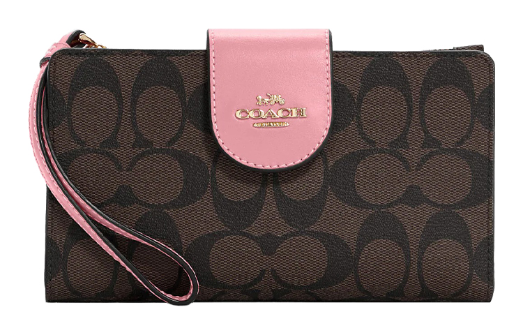 COACH Технологичный кошелек Coated Canvas с кожаным клатчем Regular Women's Brown & Shell Pink
COACH Технологичный кошелек Coated Canvas с кожаным клатчем Regular Women's Brown & Shell Pink
