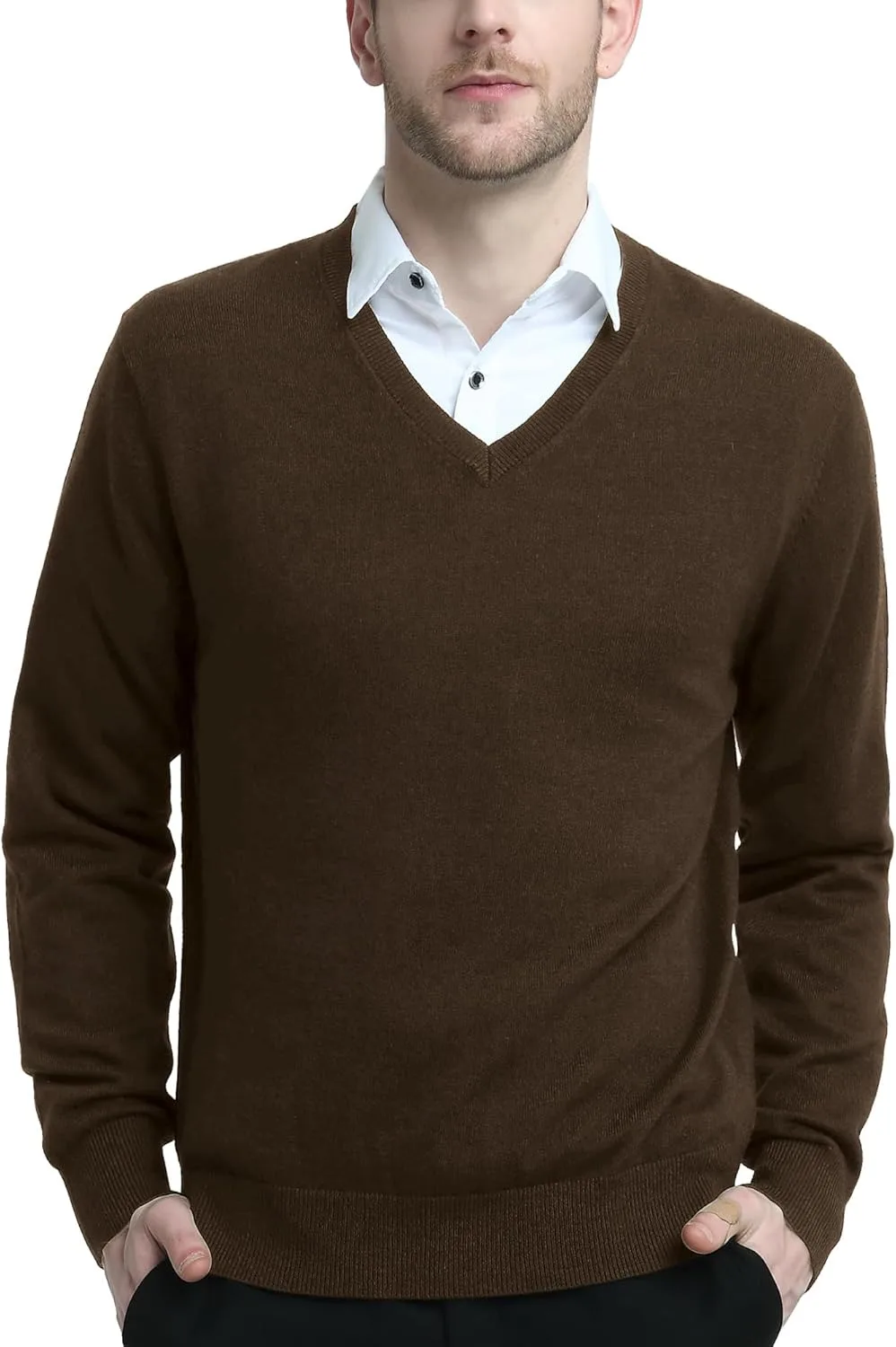 Мужской свитер V-образного выреза из шерстяной смеси Kallspin Relax Fit
Мужской свитер V-образного выреза из шерстяной смеси Kallspin Relax Fit