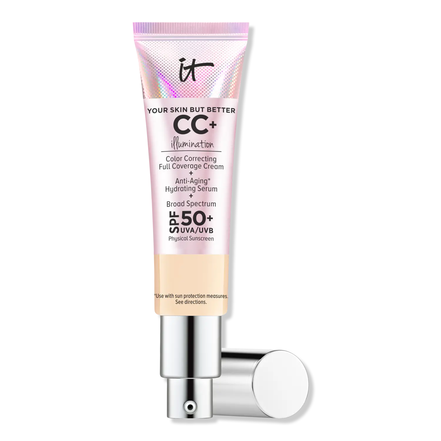 CC+ крем для осветления кожи с SPF 50+ IT Cosmetics, Light (light skin w/ warm yellow undertone)
CC+ крем для осветления кожи с SPF 50+ IT Cosmetics, Light (light skin w/ warm yellow undertone)