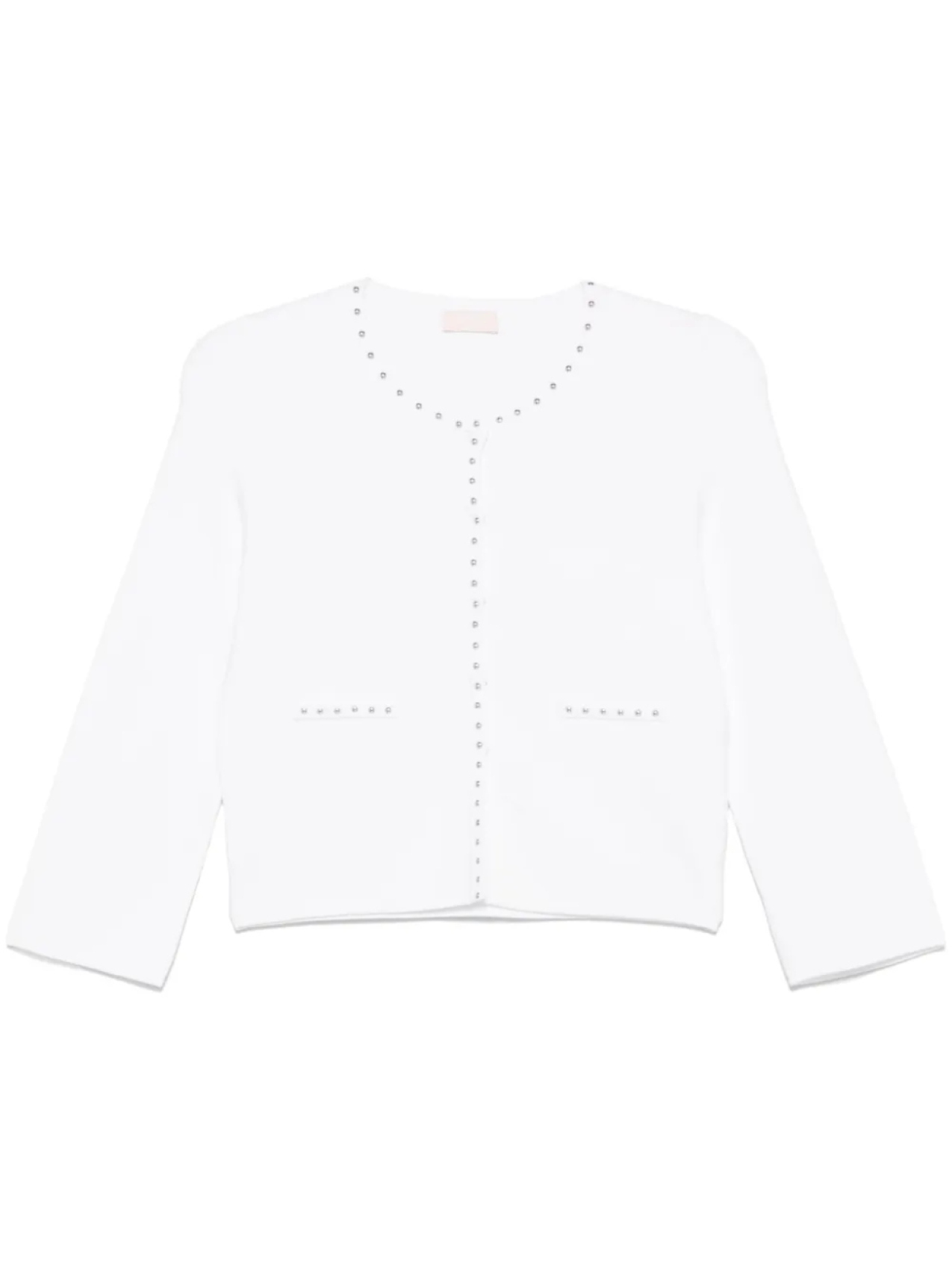 Кардиган, украшенный заклепками LIU JO, белый
Кардиган, украшенный заклепками LIU JO, белый
