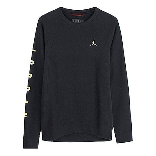 Толстовка с капюшоном cny китайский новый год крылья экипаж флис Air Jordan, черный