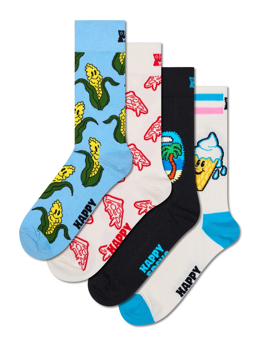 Носки Happy Socks, цвет Azure/Dark green/Off white 
Носки Happy Socks, цвет Azure/Dark green/Off white