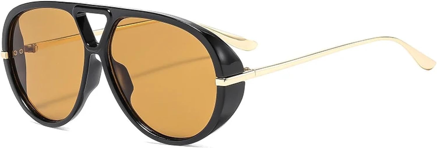 Винтажные солнцезащитные очки в крупной оправе с двойной перемычкой для женщин и мужчин, модные очки для путешествий и вождения, защита от УФ-излучения UV400 TKKTLLT, Black Brown
Винтажные солнцезащитные очки в крупной оправе с двойной перемычкой для женщин и мужчин, модные очки для путешествий и вождения, защита от УФ-излучения UV400 TKKTLLT, Black Brown