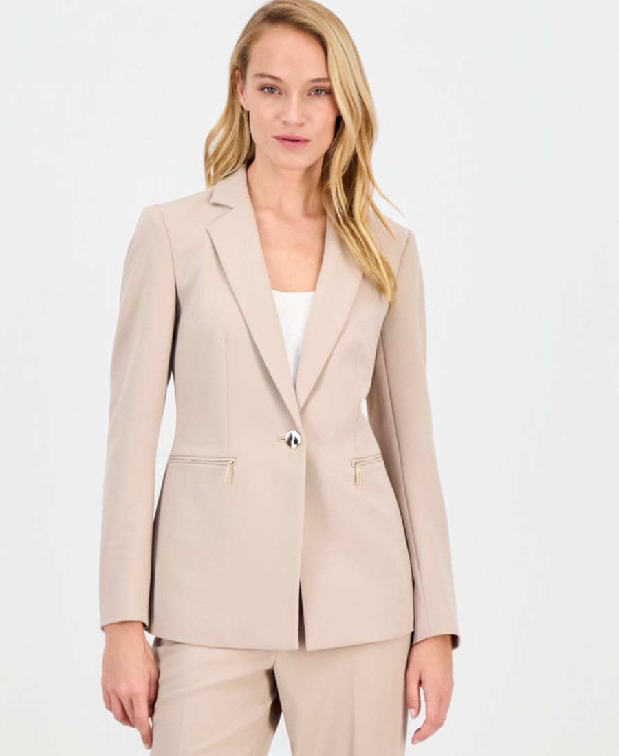 Женская куртка с воротником-стойкой и одной пуговицей Anne Klein, Latte
Женская куртка с воротником-стойкой и одной пуговицей Anne Klein, Latte