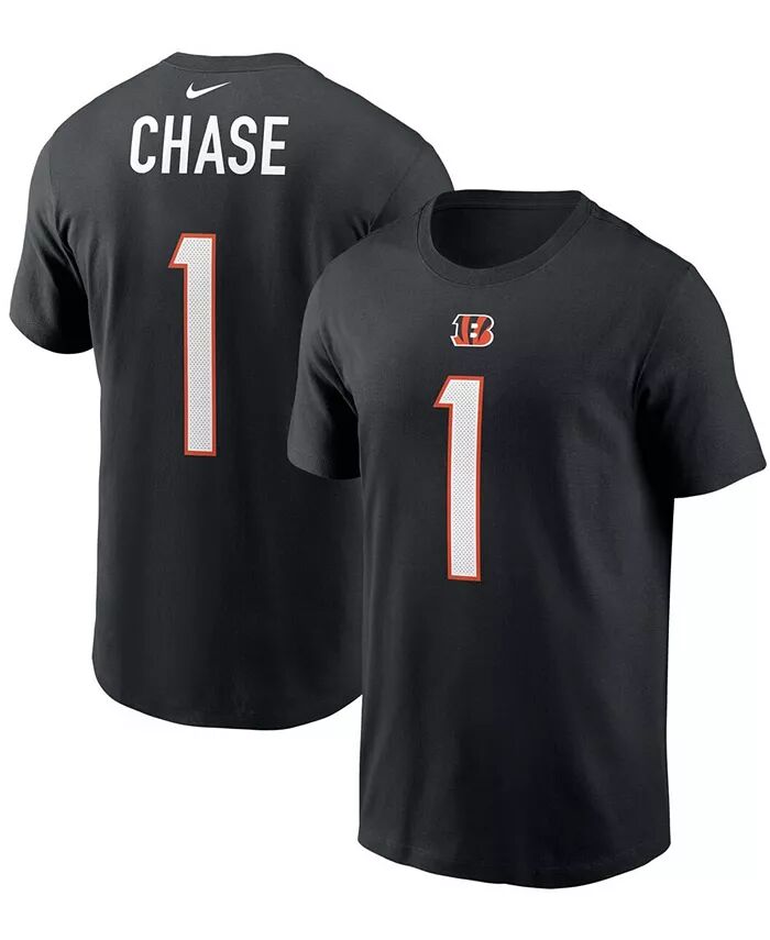 Мужская черная футболка Ja'Marr Chase Cincinnati Bengals 2021 NFL Draft с именем и номером игрока в первом раунде Nike
Мужская черная футболка Ja'Marr Chase Cincinnati Bengals 2021 NFL Draft с именем и номером игрока в первом раунде Nike