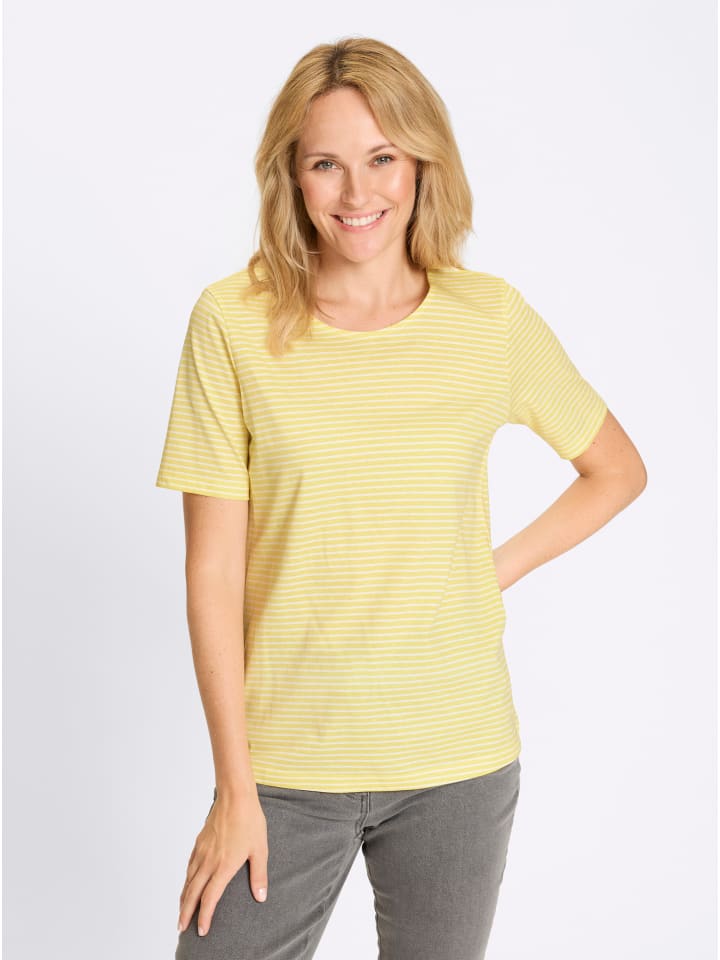 Полосатая рубашка в лимонно-бежевые полоски Sieh an!
Полосатая рубашка в лимонно-бежевые полоски Sieh an!