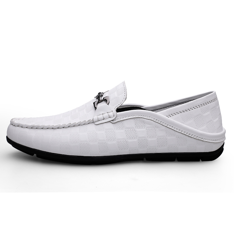 LEXON Мокасины мужские черно-бело-серые в белом цвете, цвет White 
LEXON Мокасины мужские черно-бело-серые в белом цвете, цвет White