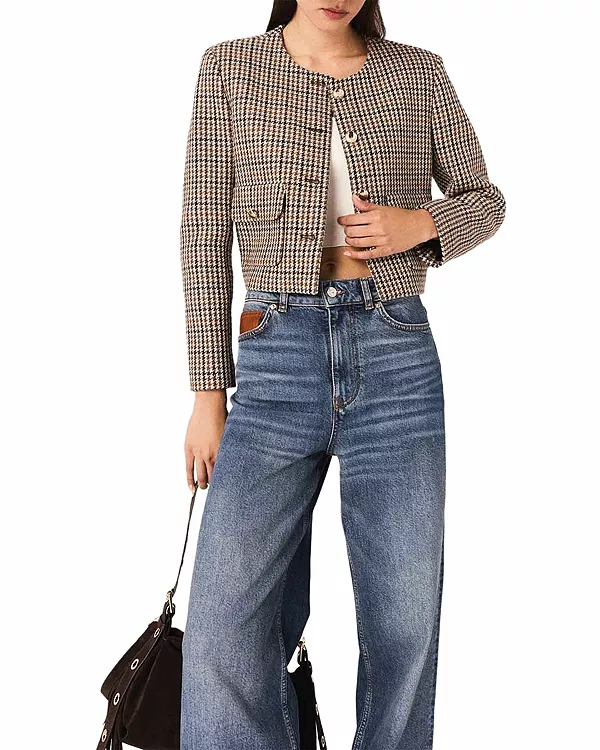 Укороченная куртка Maje, бежевый
Укороченная куртка Maje, бежевый