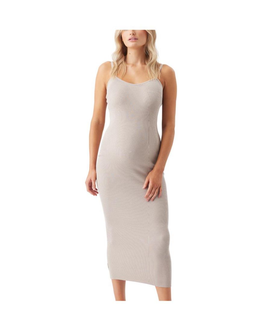 Вязаное платье Celine для беременных в рубчик Ripe Maternity, Stone
Вязаное платье Celine для беременных в рубчик Ripe Maternity, Stone