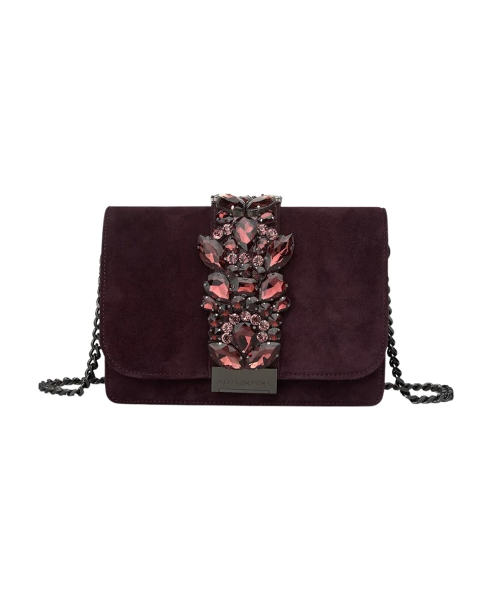 Клатч со стразами Alma En Pena, фиолетовый 
Клатч со стразами Alma En Pena, фиолетовый