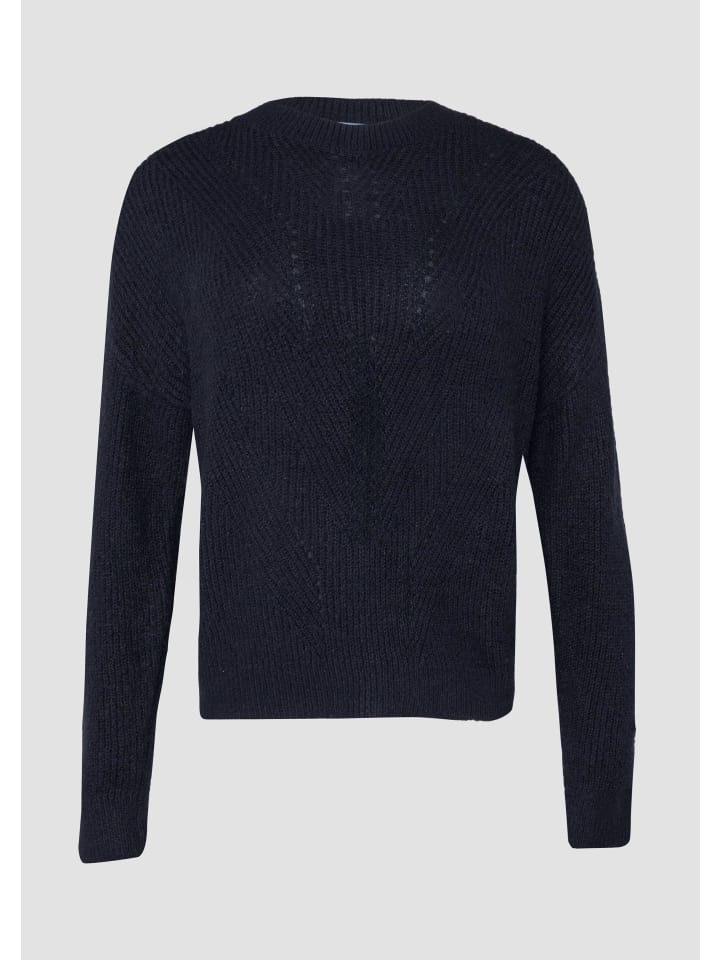 Вязаный свитер цвета 5872_глубокий синий QS
Вязаный свитер цвета 5872_глубокий синий QS