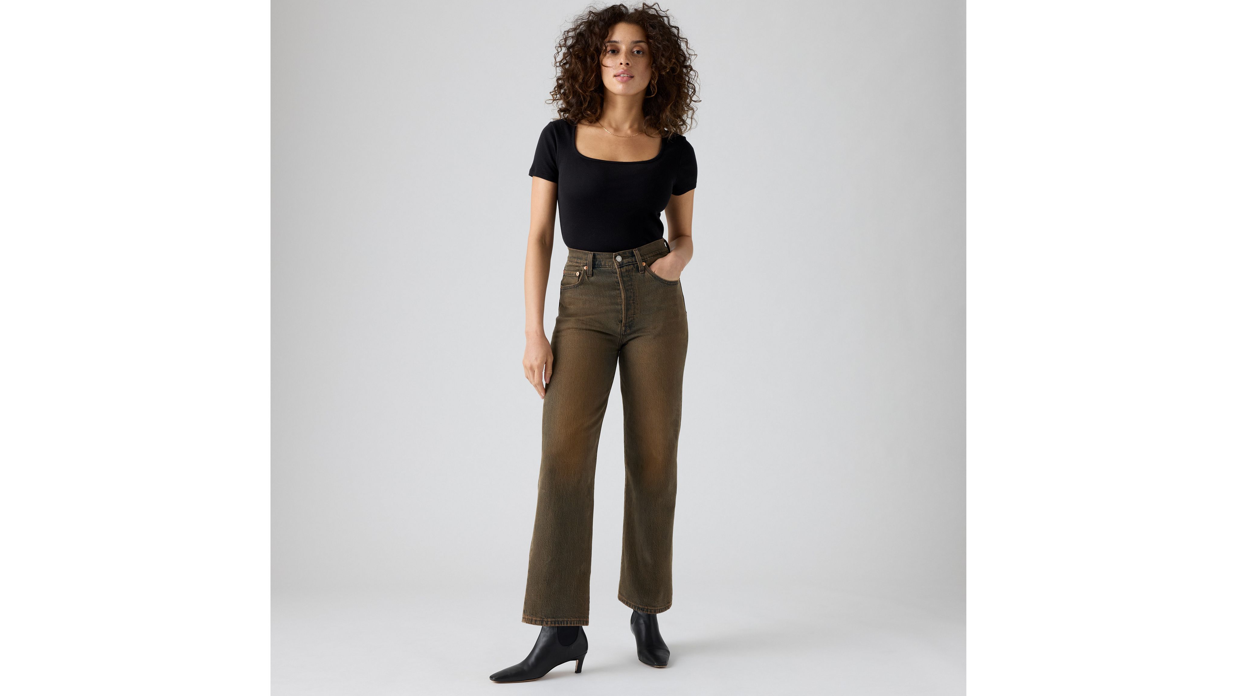 Джинсы Ribcage Straight Ankle женские Levi's, Ranchera - Brown
Джинсы Ribcage Straight Ankle женские Levi's, Ranchera - Brown