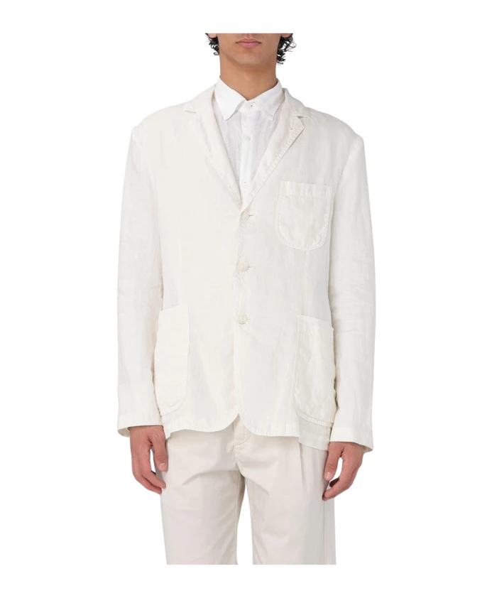 Белый льняной блейзер, классический крой. Aspesi, белый
Белый льняной блейзер, классический крой. Aspesi, белый