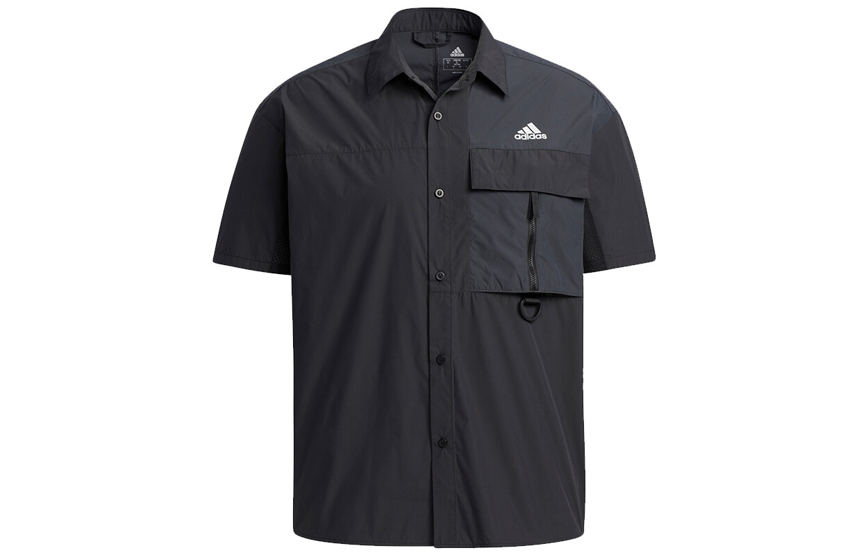 Рубашка мужская черная Adidas, черный 
Рубашка мужская черная Adidas, черный