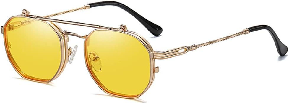 — Ретро-метал-панк многоугольные квадратные солнцезащитные очки для мужчин и женщин, модные солнцезащитные очки с прозрачными линзами, защищающие от УФ-излучения UV400 MTZJH, One Color
— Ретро-метал-панк многоугольные квадратные солнцезащитные очки для мужчин и женщин, модные солнцезащитные очки с прозрачными линзами, защищающие от УФ-излучения UV400 MTZJH, One Color