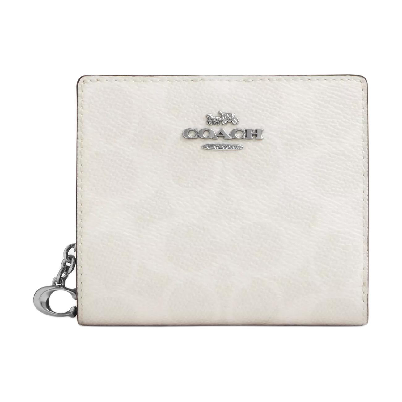 COACH Кожаный кошелек Snap Wallet мини для женщин серебряный пэчворк белый и розовый мел
COACH Кожаный кошелек Snap Wallet мини для женщин серебряный пэчворк белый и розовый мел