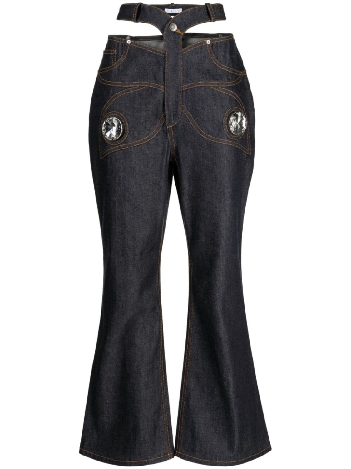 AREA расклешенные джинсы Butterfly с вырезом, синий
AREA расклешенные джинсы Butterfly с вырезом, синий